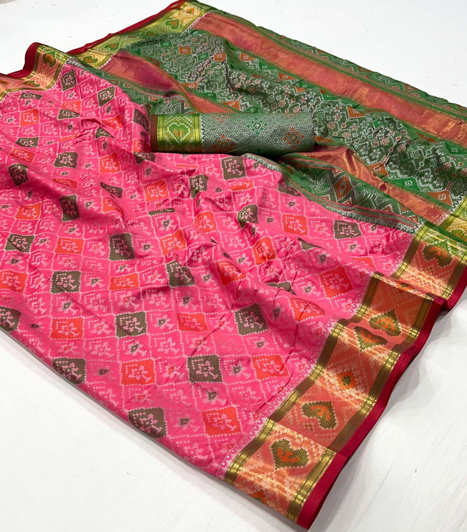 SRC Digital Printed Patola Silk Designer Sarees Suppliers In India